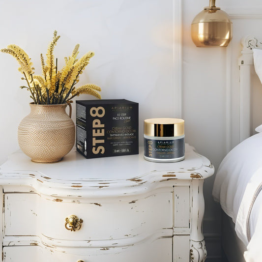 Step 8 Gold 23K luxury anti-wrinkle eye cream with pure gold and hyaluronic acid