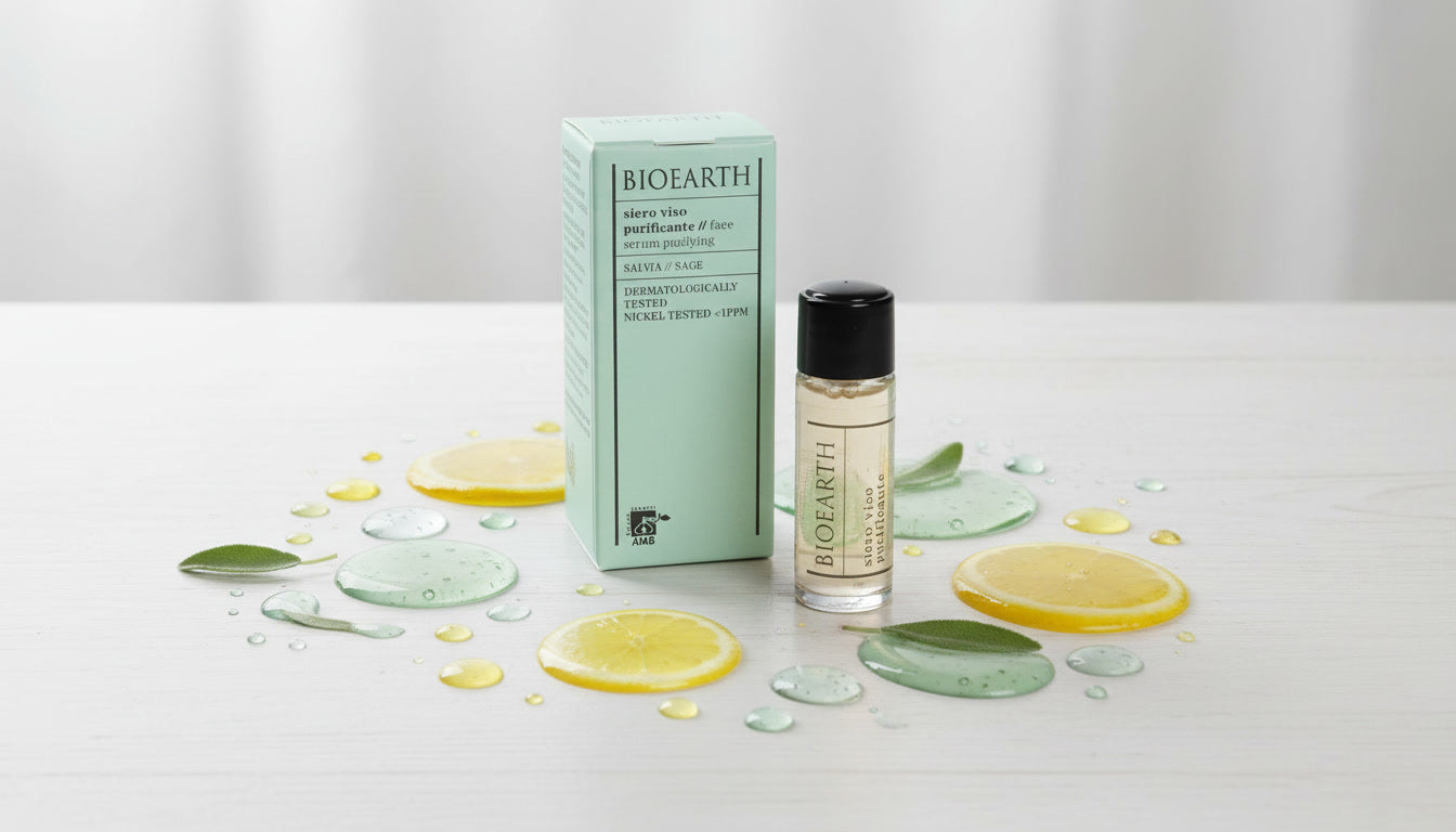 Bioearth Detox Facial Serum with Sage, Tea Tree, Lemon and Propolis
