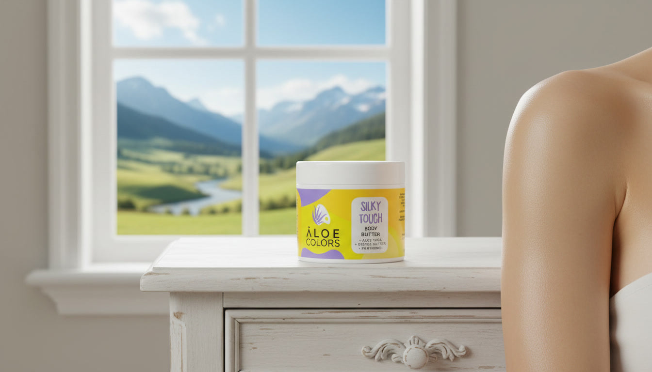 Body Butter Silky Touch with aloe vera and shea for silky skin hydration