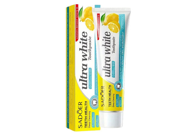 CITRUS LEMON Ultra White Toothpaste – Natural Shine & Lemon Freshness!
