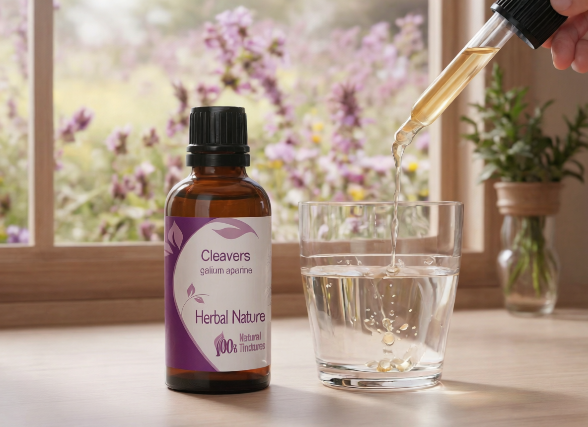 Cleavers tincture Galium aparine herbal lymphatic support extract
