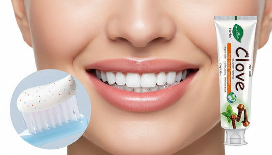 Clove Mint Herbal Toothpaste natural fluoride-free teeth whitening formula