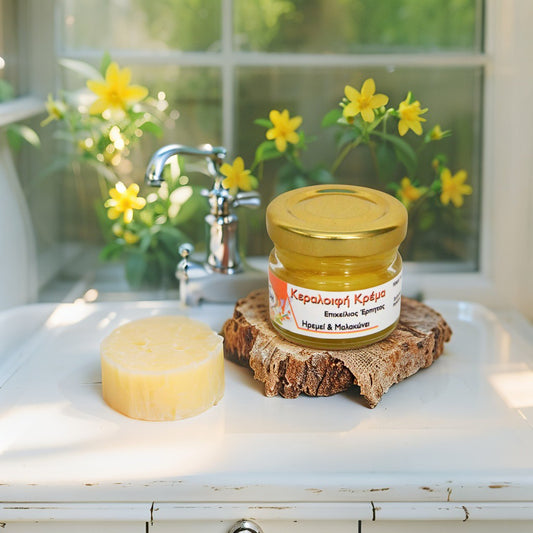 Natural cold sore balm with propolis and calendula
