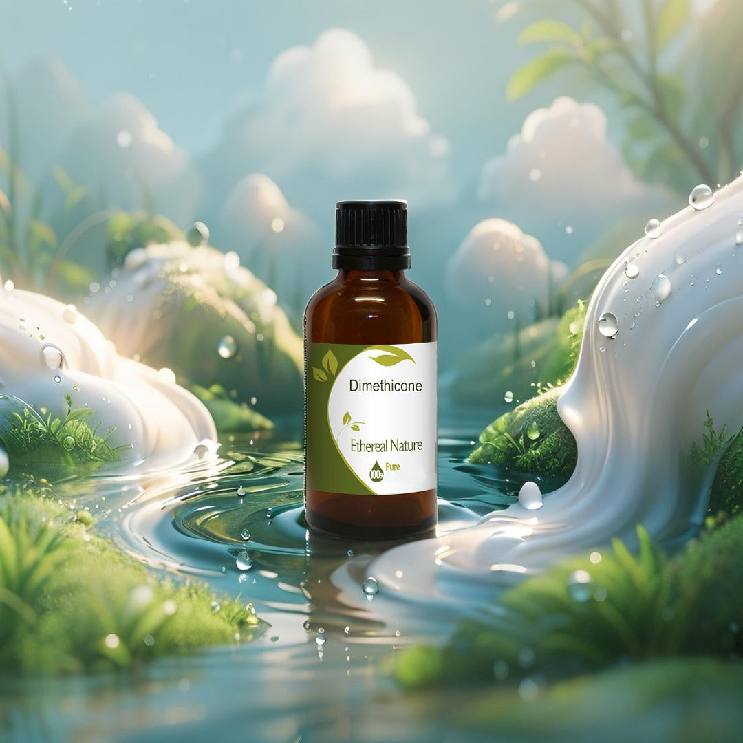 Cosmetic grade dimethicone in a vial from Oiloherb