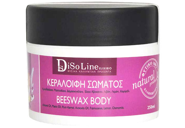 Disoline Moisturizing Body Wax – natural beeswax and botanical oils for deep hydration and silky soft skin.
