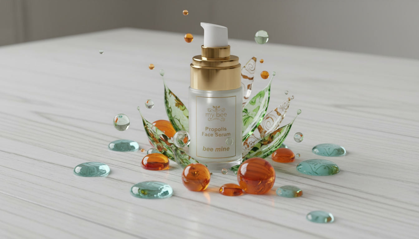 Bee Mine Propolis Facial Serum with Hyaluronic Acid and Vitamin A