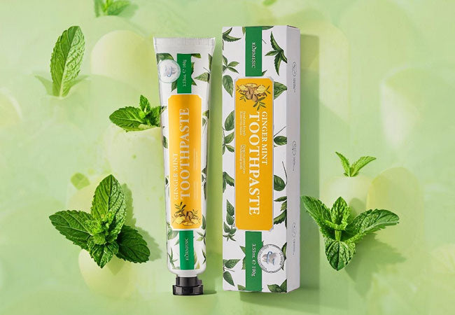 Οδοντόκρεμα Λεύκανσης με Τζίντζερ & Μέντα – Φυσική Φροντίδα για Λαμπερό Χαμόγελο.