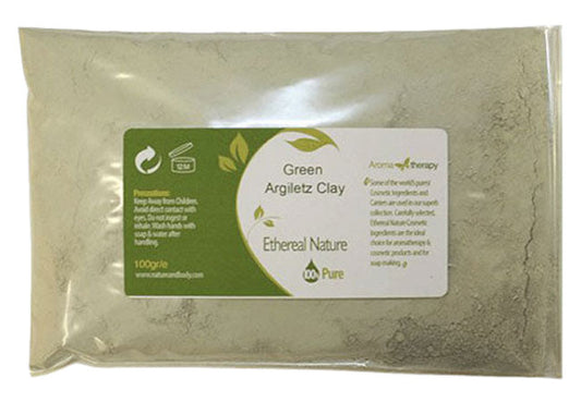 Green Clay powder for face masks and natural skincare detox