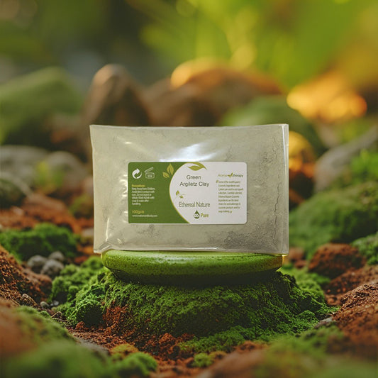 Green Clay powder for face masks and natural skincare detox