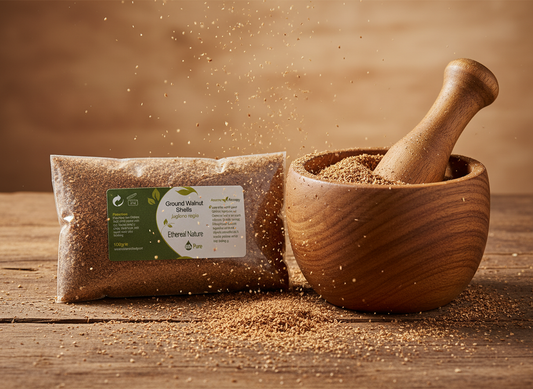 Ground walnut shells natural exfoliating scrub ingredient