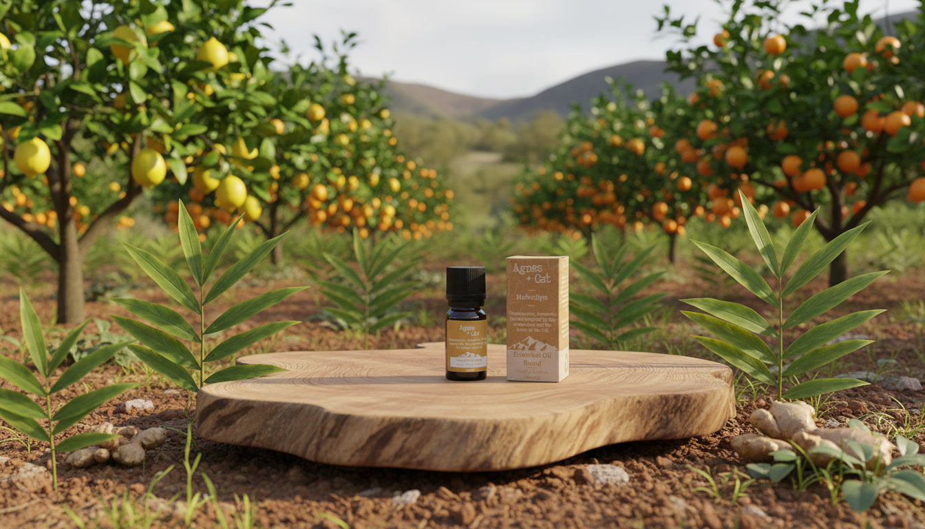 Helvellyn Lemon Orange Ginger essential oil blend – Agnes + Cat