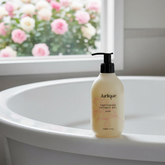 Rose Shower Gel hydrating body wash with aloe vera and honey