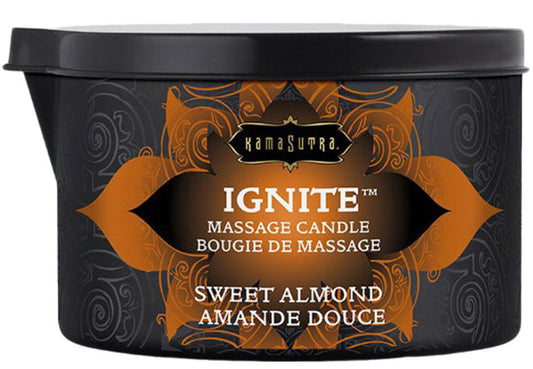 KamaSutra Sweet Almond massage candle with almond and cherry scent