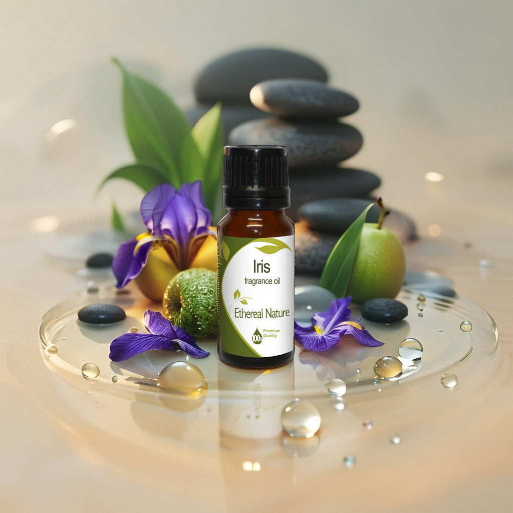 Iris Fragrance Oil bottle – silky powdery iris with fruity and earthy notes