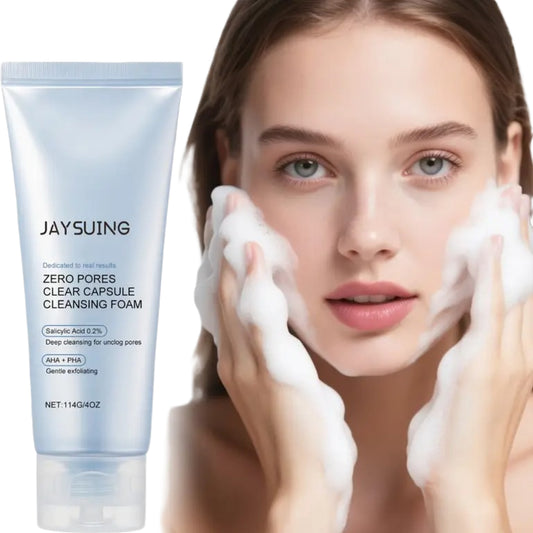 Zero Pores Cleansing Foam – deep pore cleanser with salicylic acid, AHA & BHA