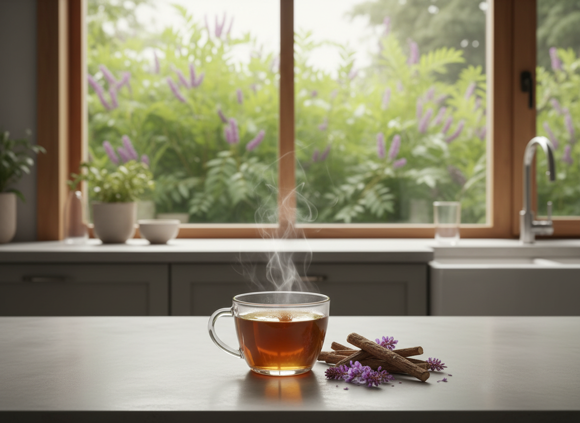 Licorice (Glycyrrhiza glabra) herbal root - natural wellness herb