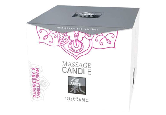 Massage Candle Raspberry Vanilla με vegan σύνθεση