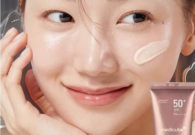 Medicube Collagen Firming Sun Cream – Collagen Sunscreen in Natural Skin Tone