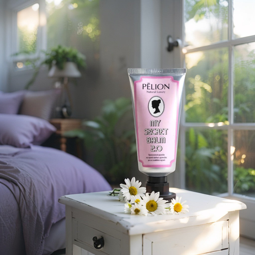 My Secret Balm P for Pelion – natural intimate hydration balm with vitamin E and Pelion herbs