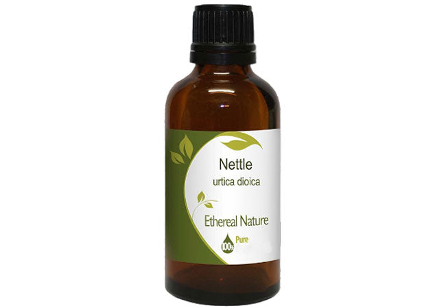 OiloHerb natural nettle oil in glass dropper bottle – soothing skincare oil