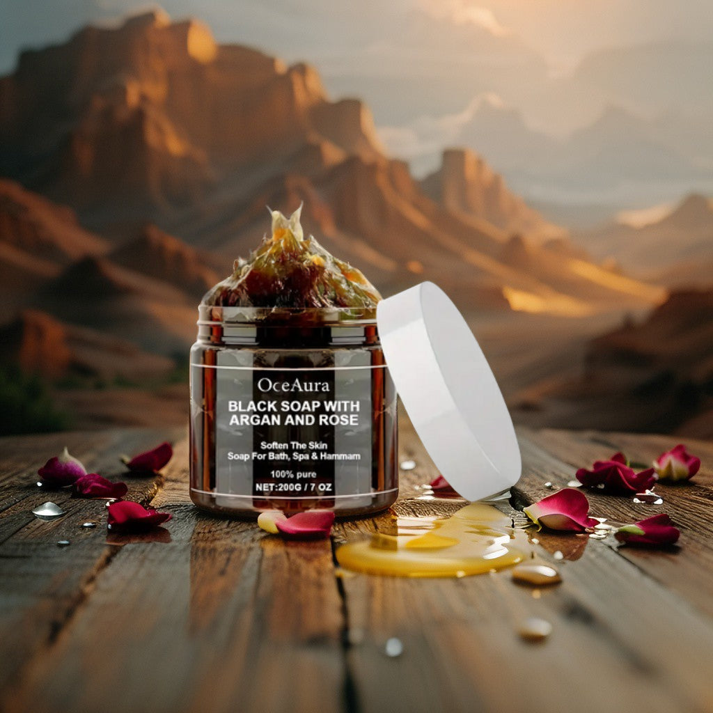 OceAura Black Soap: Το Μυστικό της Μαροκινής Λάμψης.