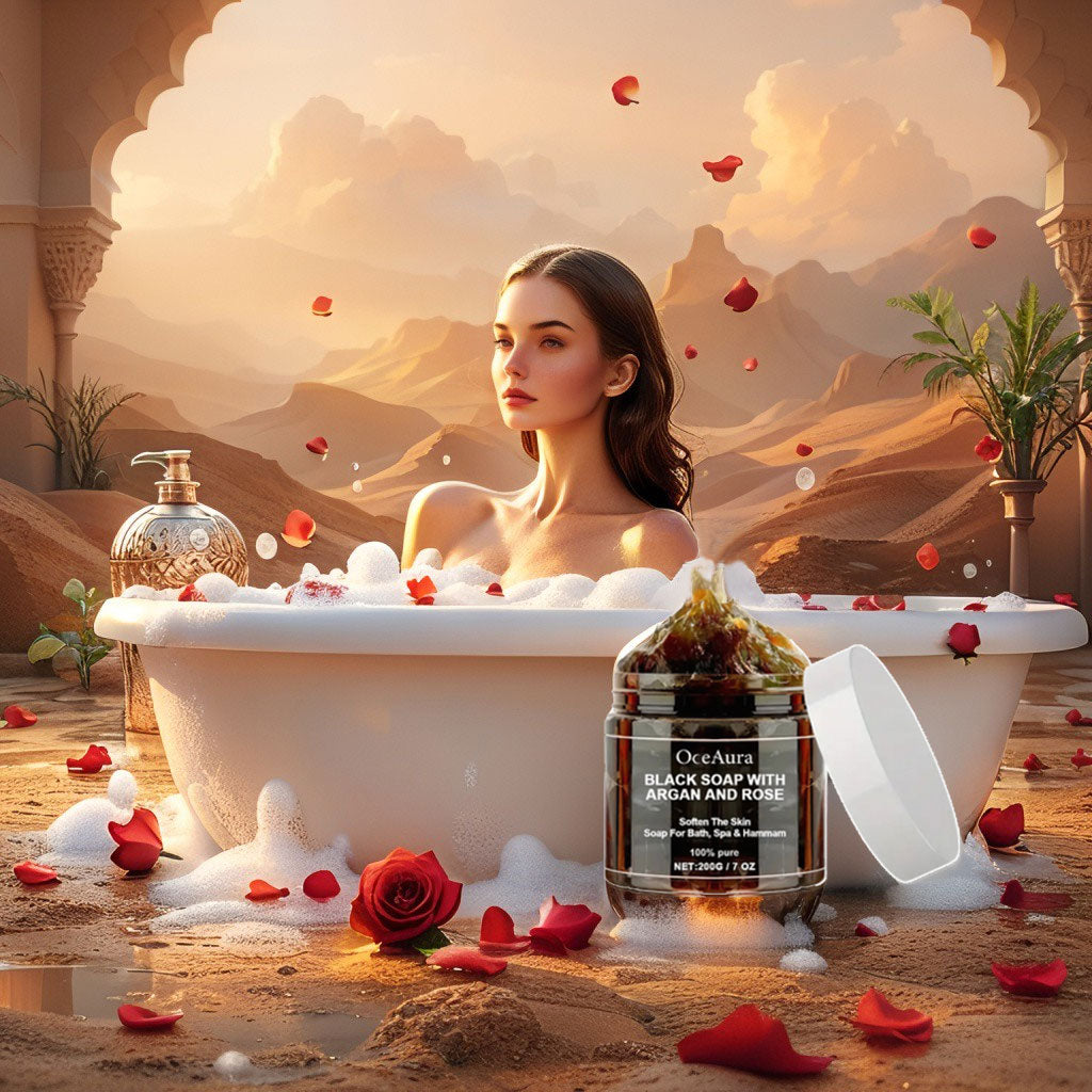 OceAura Black Soap: Το Μυστικό της Μαροκινής Λάμψης.