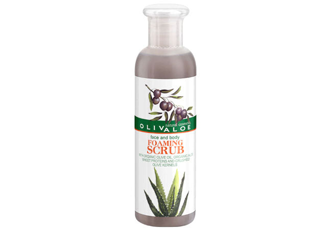 Face & Body Foaming Scrub με Ελιά & Αλόη.