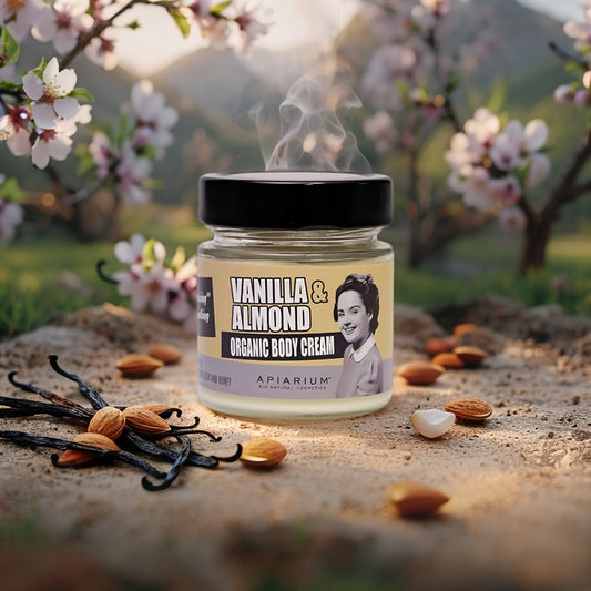 Vanilla & Almond Organic Body Cream Apiarium – Hydration and softness with natural extracts
