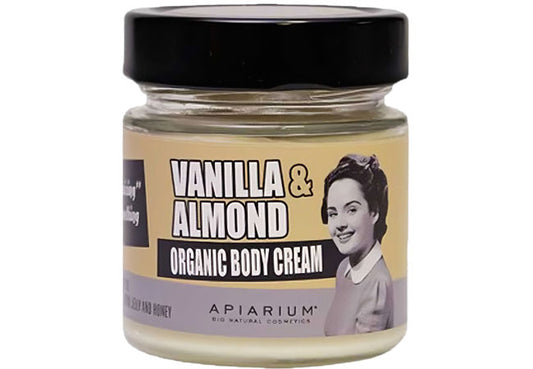 Vanilla & Almond Organic Body Cream Apiarium – Hydration and softness with natural extracts