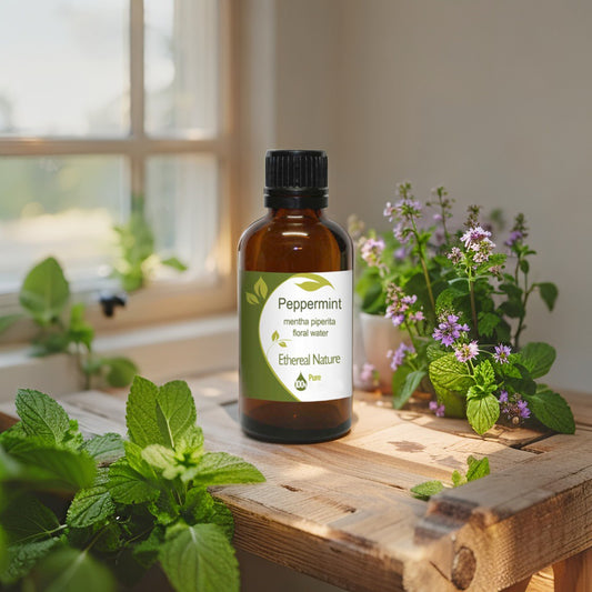 Organic Peppermint Flower Water – Cooling antibacterial skincare & hydration