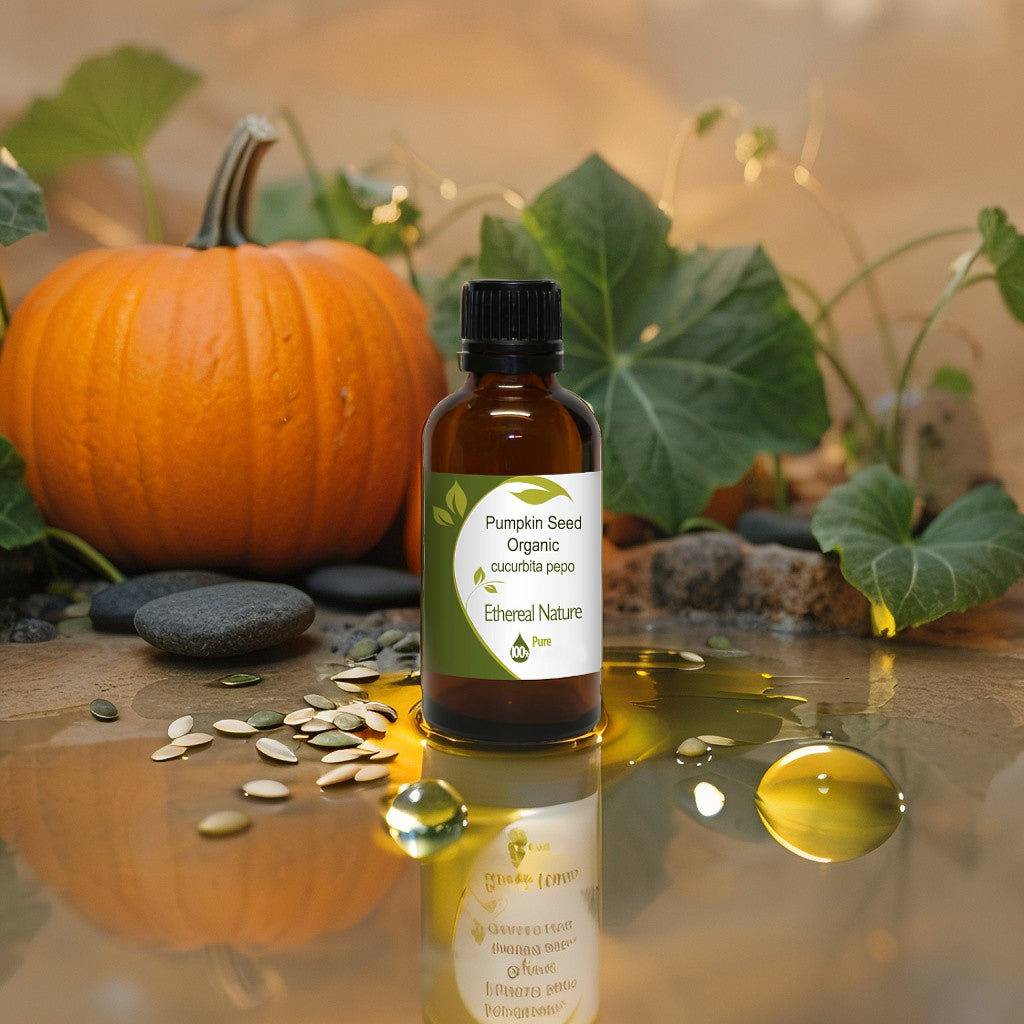 Pumpkin seed oil bottle – antioxidant, hydrating skin oil