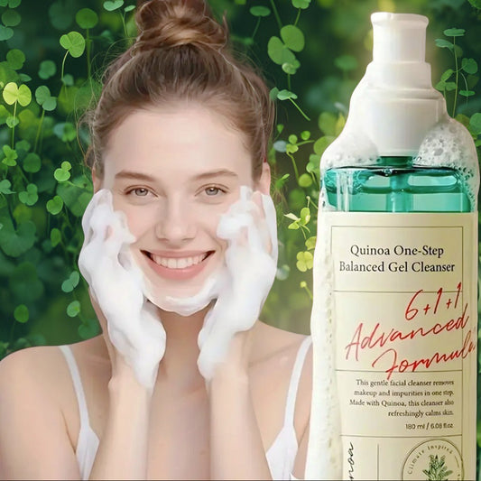 AXIS-Y Quinoa One-Step Balanced Gel Cleanser – Natural Vegan Gentle Face Wash with Quinoa
