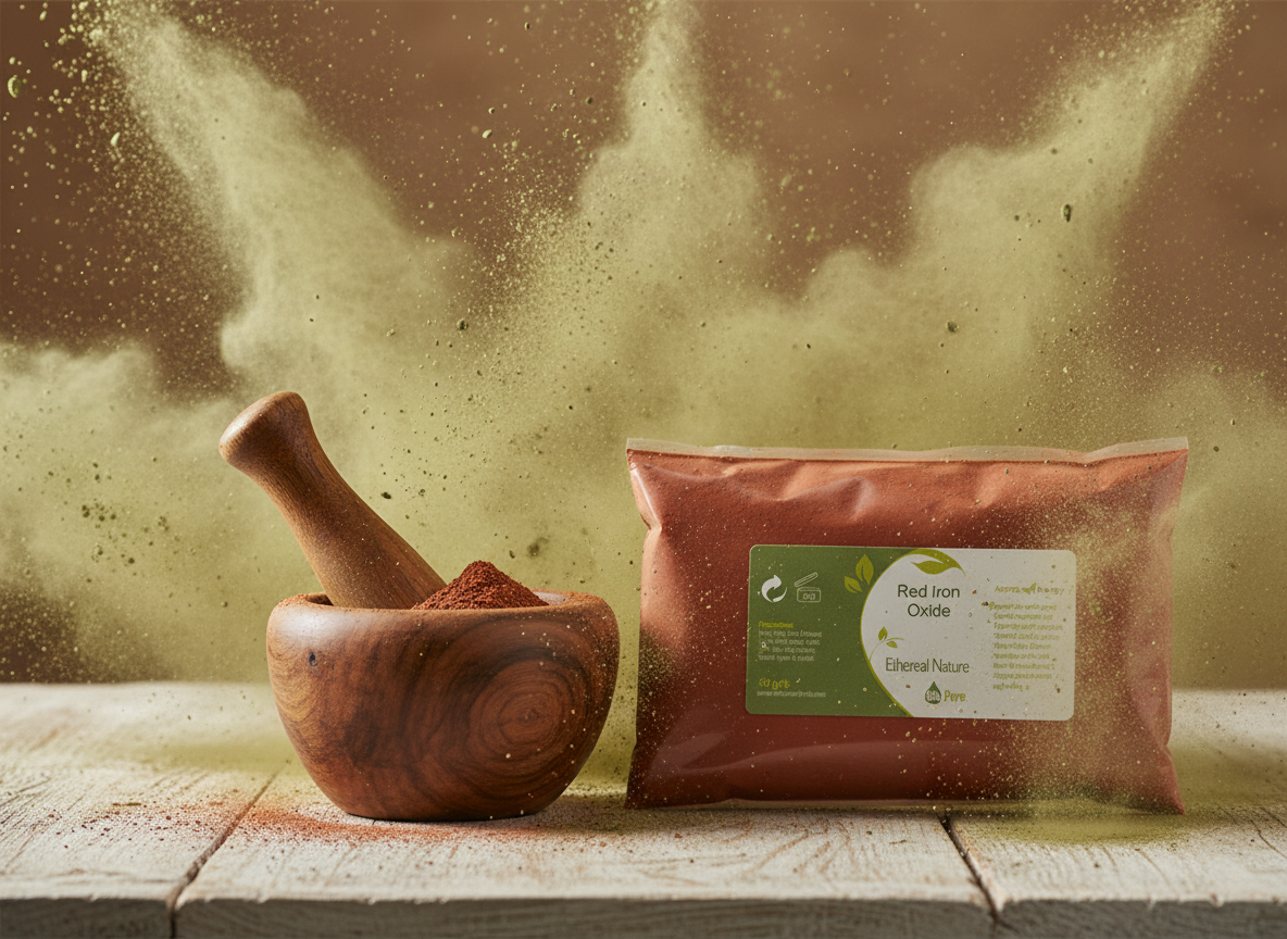 Red Iron Oxide - Matte Red Pigment for Natural Cosmetics