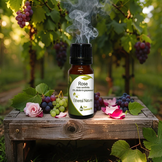 Τριαντάφυλλο Αιθέριο Έλαιο σε Λάδι Σταφυλιού – Φυσική Ομορφιά & Θρέψη - OiloHerb