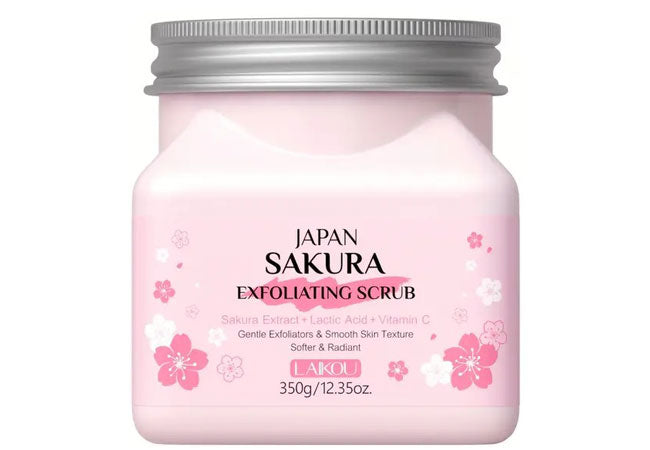 Sakura Gentle Exfoliating Body Scrub – Λάμψη με Ιαπωνική Πολυτέλεια