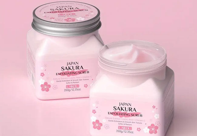Sakura Gentle Exfoliating Body Scrub – Λάμψη με Ιαπωνική Πολυτέλεια