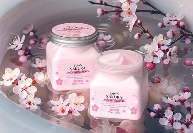 Sakura Gentle Exfoliating Body Scrub – Λάμψη με Ιαπωνική Πολυτέλεια