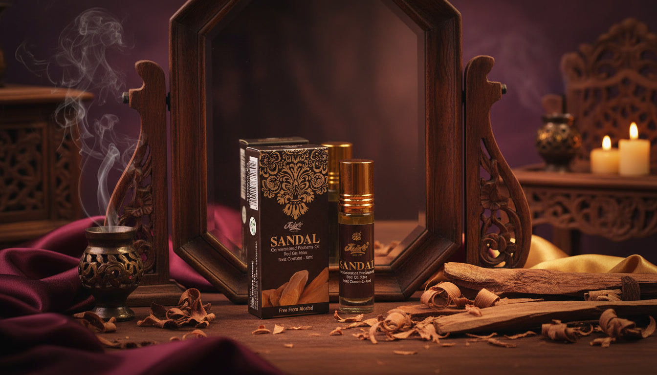 sandalwood perfume oil warm woody fragrance