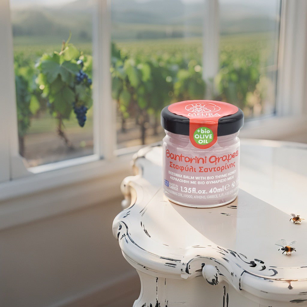 Melira Santorini Grapes Beeswax Balm with honey, olive oil and grape extract
