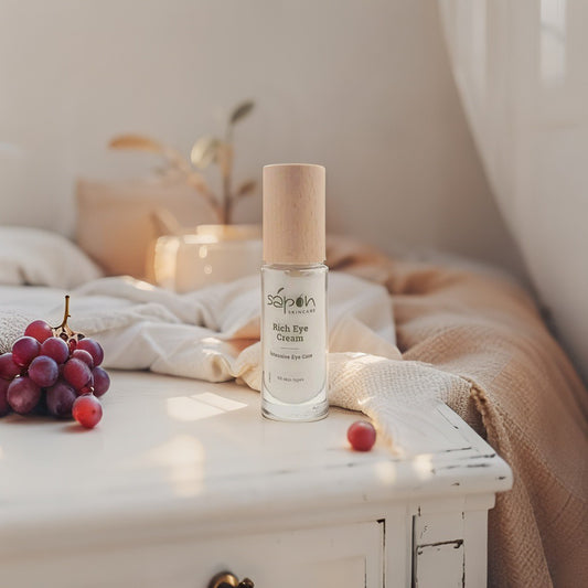 Sapon Rich Eye Cream - Anti-Wrinkle Eye Treatment with Peptides & Stem Cells