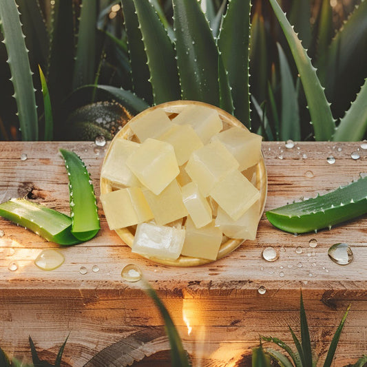 Clear melt & pour soap base with Aloe Vera – gentle cleanse & hydration