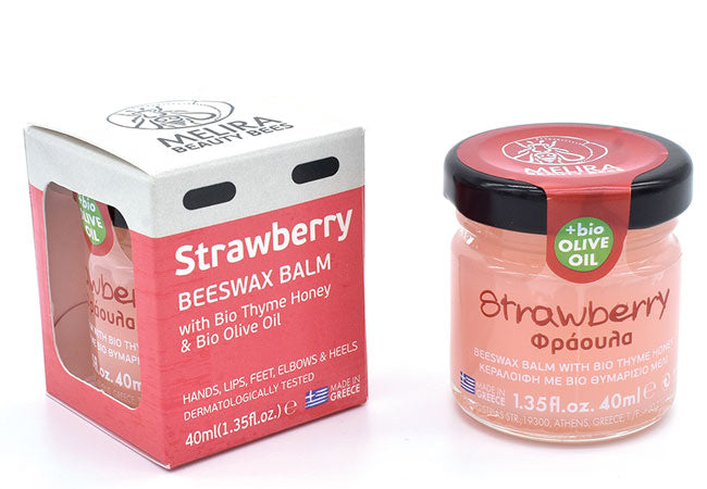 Beeswax Balm Strawberry – Beeswax Balm with Natural Strawberry Scent