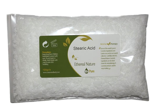 Herbal Stearic Acid in powder form – Ideal for natural cosmetics