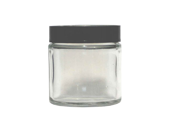 100 ml Clear Glass Cosmetic Jar with Plastic Lid