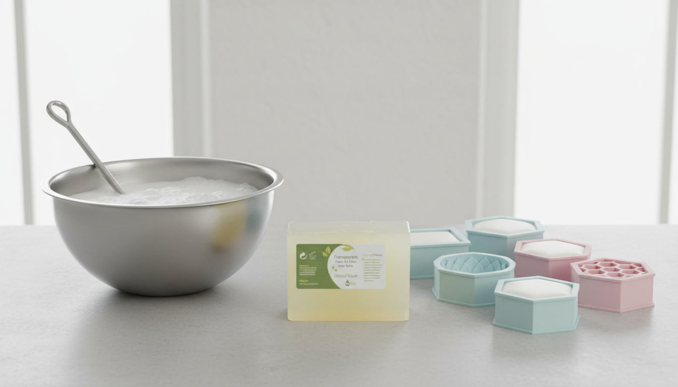 Transparent Palm Oil Free soap base for Melt & Pour handmade DIY soap making