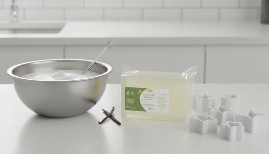 Transparent Vanilla Stable Melt and Pour Soap Base resistant to vanilla discoloration