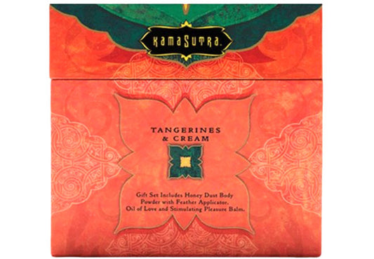 Kamasutra Treasure Trove Tangerine gift set with Honey Dust, Oil of Love & Pleasure Balm