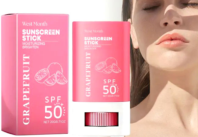 Grapefruit Sunscreen Stick SPF 50+ – Lightweight & Hydrating