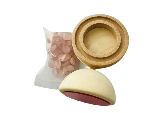 Αρωματική Κομψότητα στον Τοίχο σας – Ξύλινος Διαχύτης με Ροζ Πέτρες.