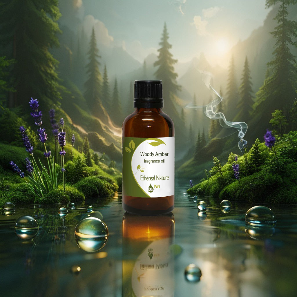 Woody Amber Fragrance Oil for soaps, candles, cosmetics, and body care